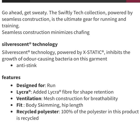 Lululemon Women’s 10 Swiftly Tech Long Sleeve Shirt 2.0
Dew Pink Hip Length New - Picture 6 of 10